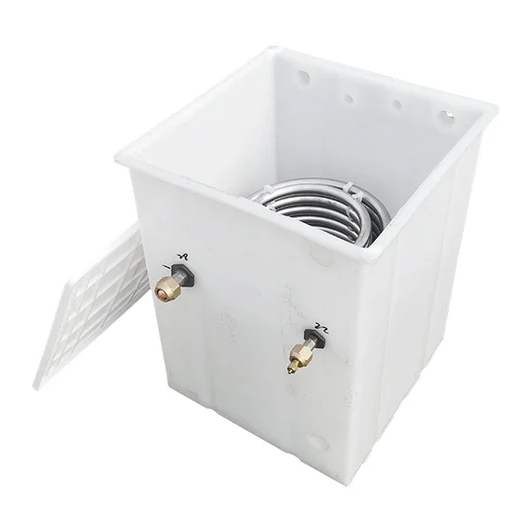 Hot Sale Stainless Steel Cooling Coil With PP Water Tank Heat Exchanger Chiller For Milk Cooler