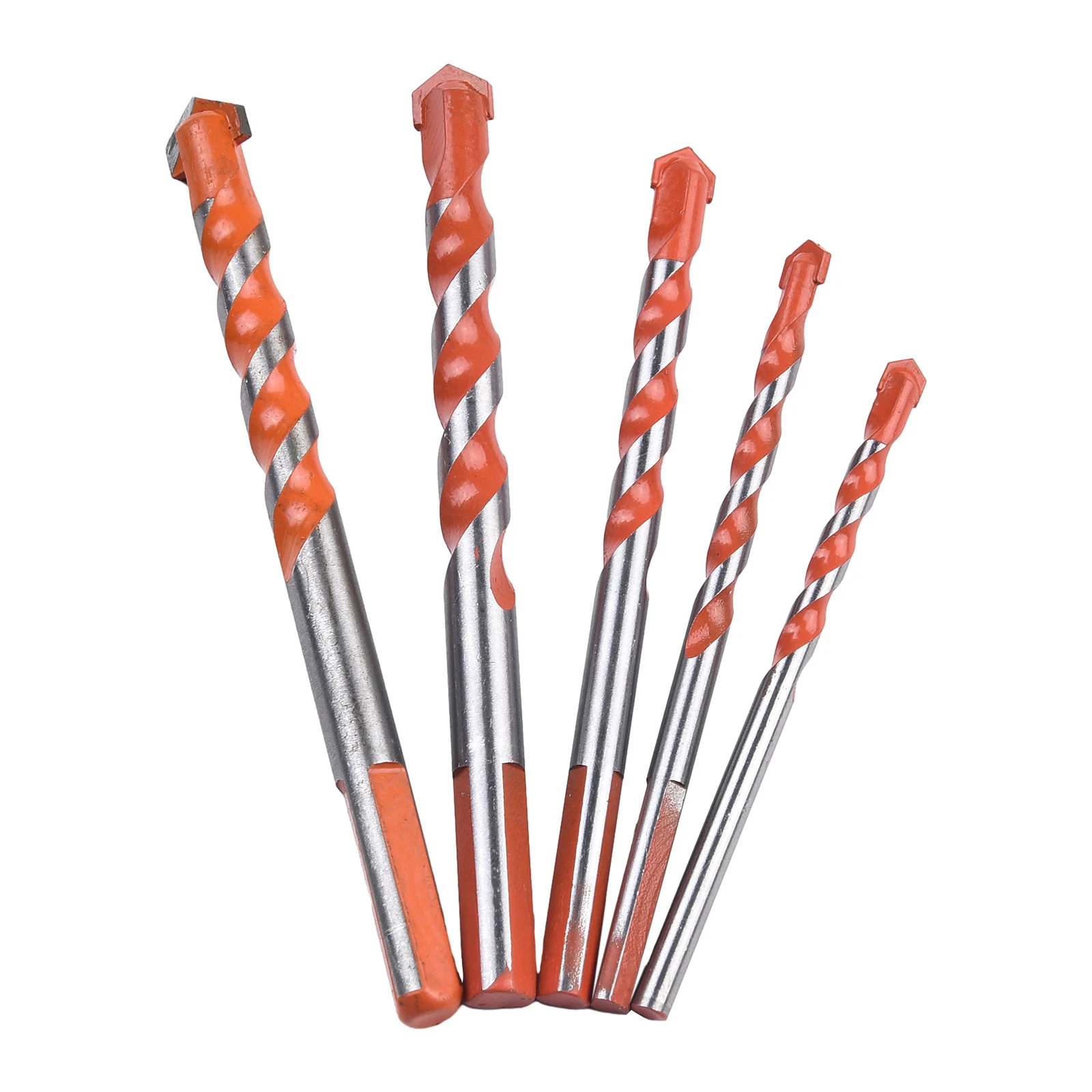 Bricks Drill Bit Tiles Wood 5/6/8/10/12mm 5Pcs/Set Carbide Tip Ceramic Kit Multifunctional Orange Punching Hole