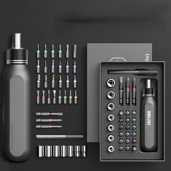 37 in 1 Ratchet Screwdriver Set with Extension Rod Manual Tool Ratchet Handle Wrench Socket Repair Combination Tools Bit