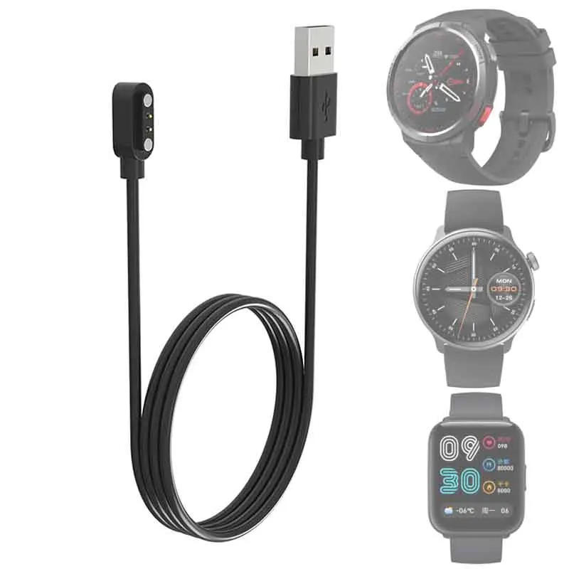 Smartwatch Dock Charger Adapter USB Charging Cable for Xiaomi Mibro GS/Lite2/T1/C2 Smart Watch Power Charge Wire Accessories