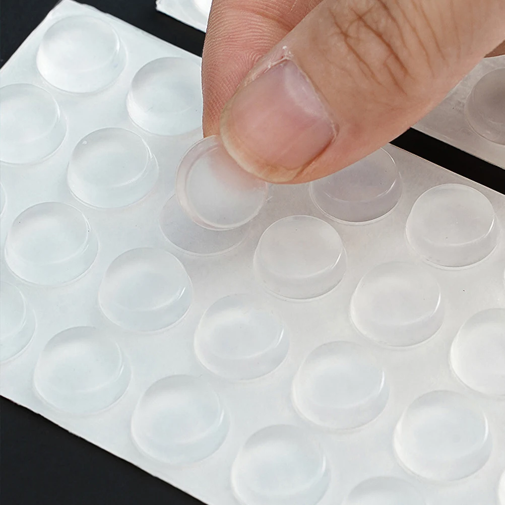 منصات مصد الخزانة سيليكون واضح المضادة للاهتزاز للأبواب أدراج خزانة أثاث مصدات الباب سدادات الأدراج واضحة #5