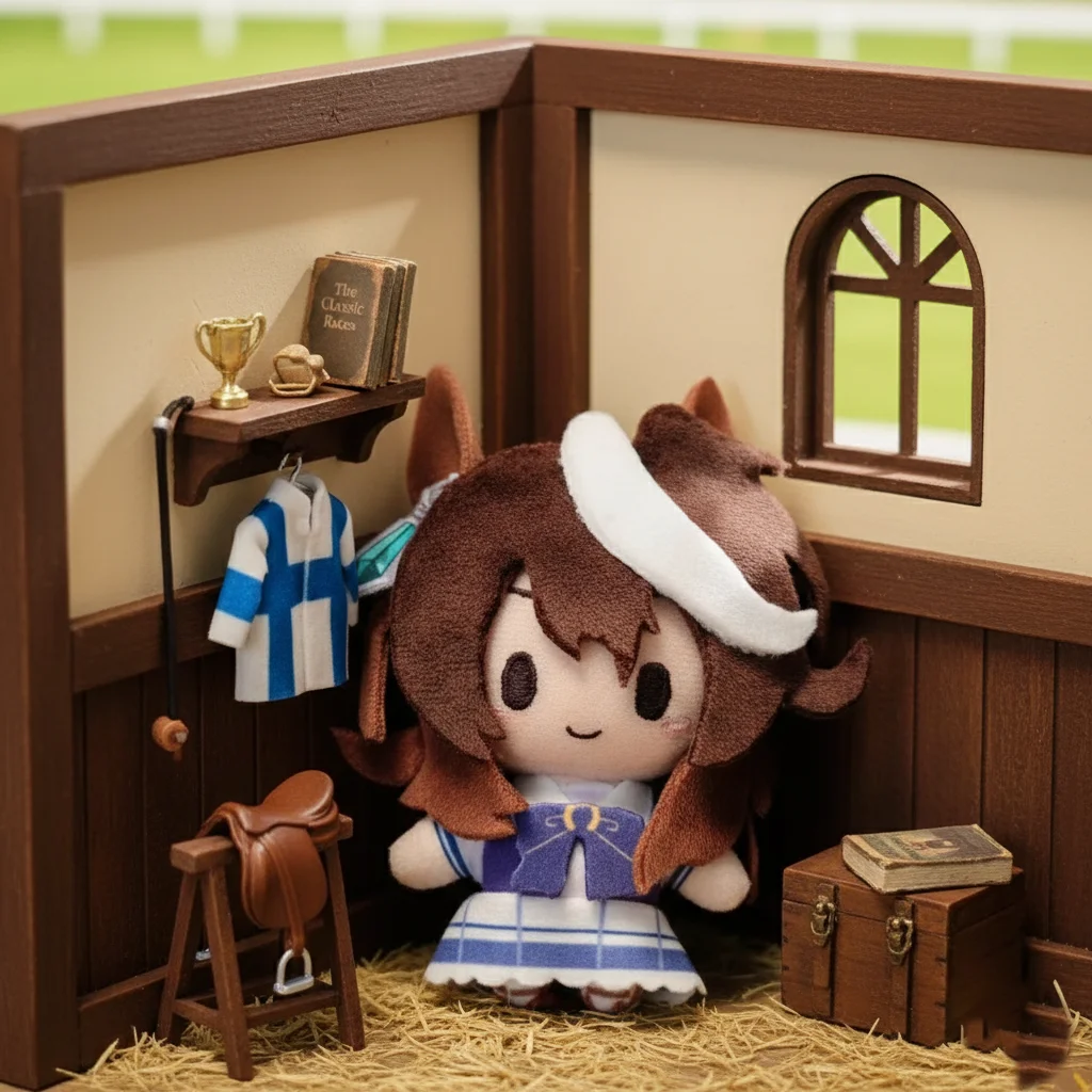

Kawaii Uma Musume 4inch Plush Toy Cartoon Character From The Hit TV Series Soft Stuffed Animal Gift for Kids Boys Girls