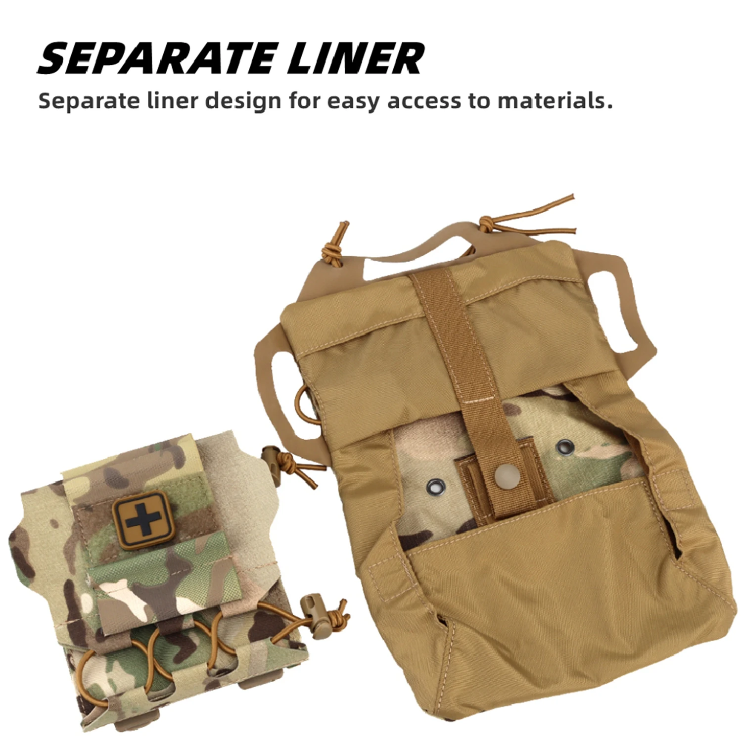 Rapid Deployment IFAK Kits MOLLE Pouch Outdoor Survival  First-aid Kit Hunting Camping Hiking Emergency Tools