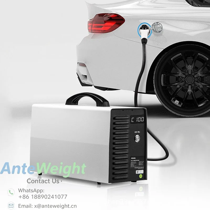 Outdoor Movable DC 7kw Fast EV Charger 20kw Handheld Type Portable  GBT CCS Plug Electric Vehicle Charging Station No Battery