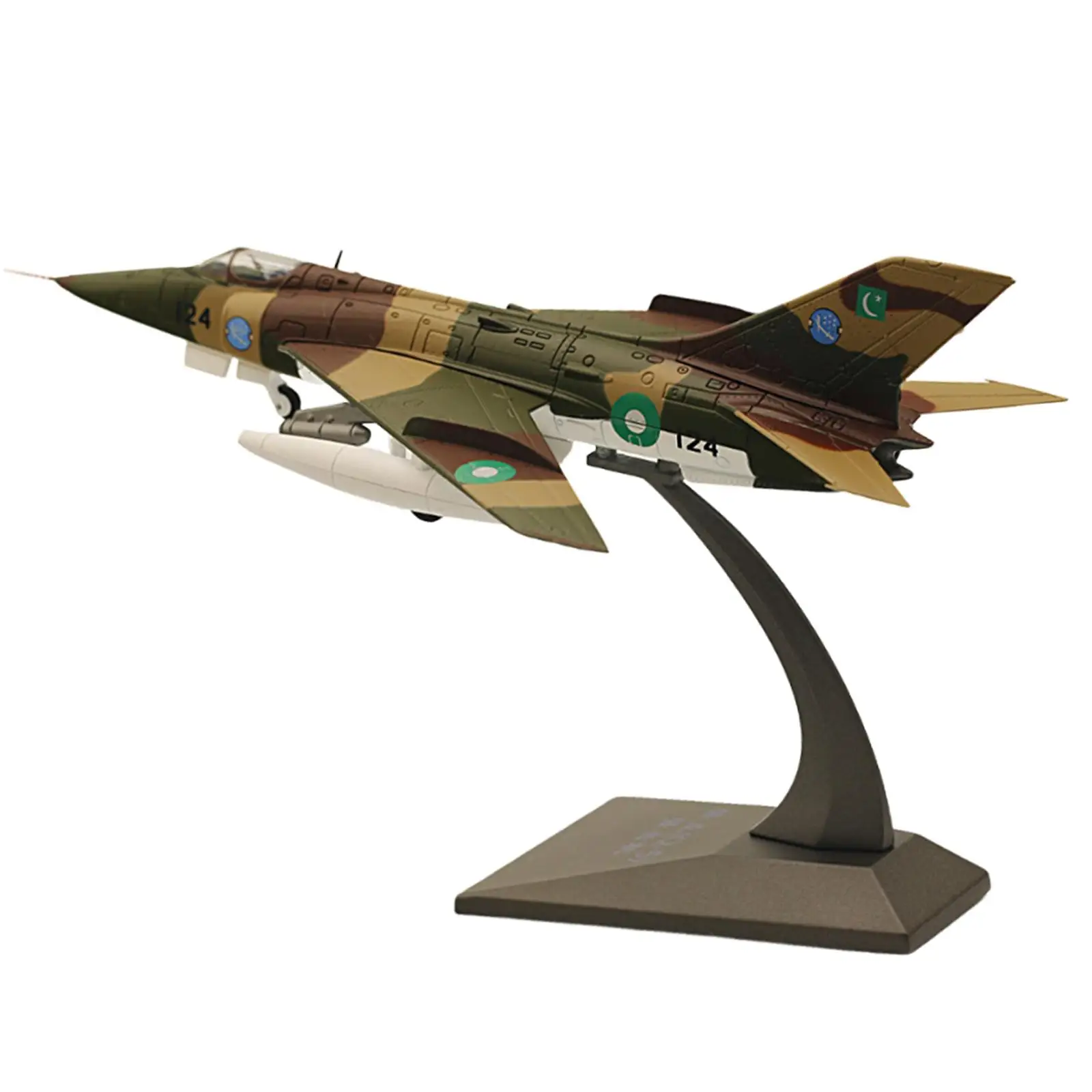 1:72 Fighter Model with Base Simulation Ornament Plane Model Toy for Living Room Shelf Office Home Tabletop Decor