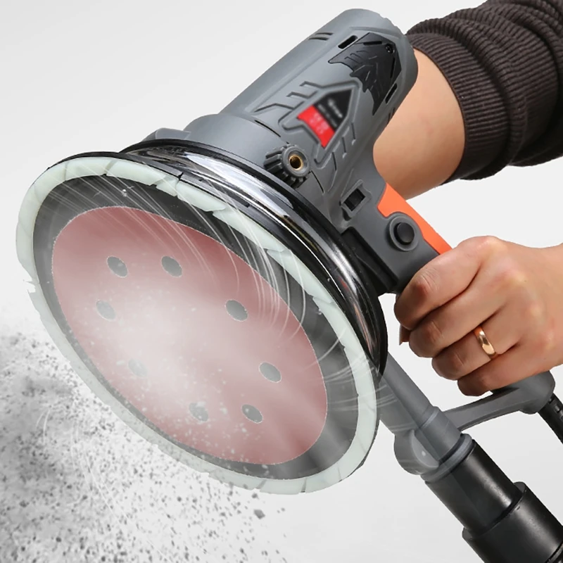 Electric Drywall Sander Machine 1250W Wall Polishing Machine with LED Handheld Power Tools Wall & Floor Residue Removal Tools