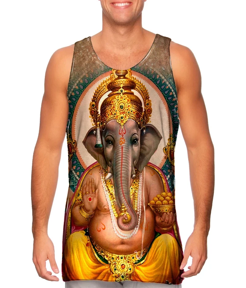 Lord Shiva 3D Printed Men Women Tank Tops High Quality Fashion Shiva Graphic Tank Top Casual Streetwear Loose Trendy Unisex Vest