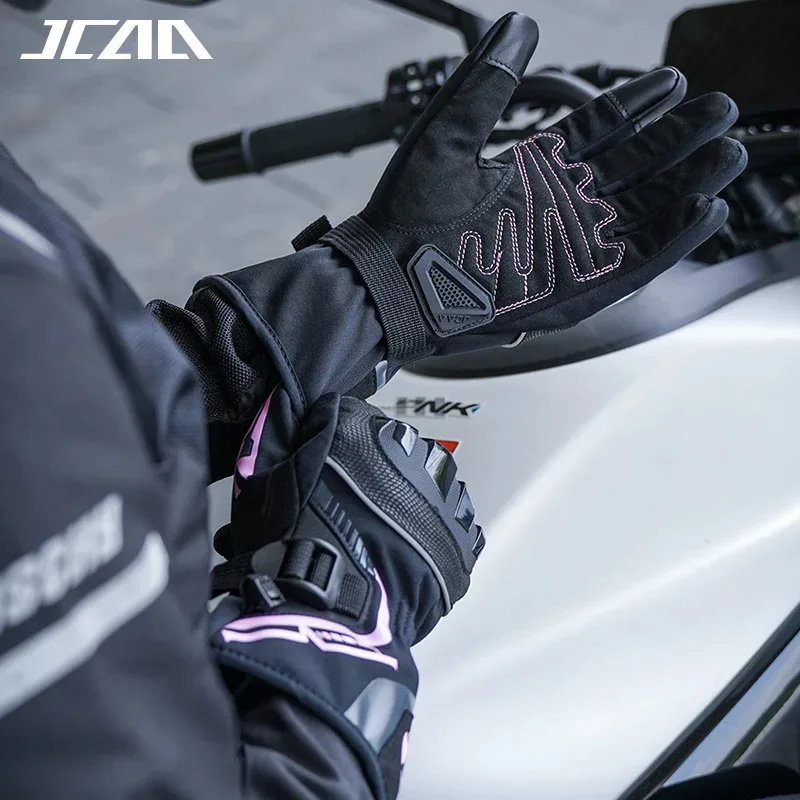 

New Arrival Winter Comfortable and Warm Waterproof Moto Riding Gloves PVC Shell Men Women Windproof Anti-Slip Motorcycle Guantes