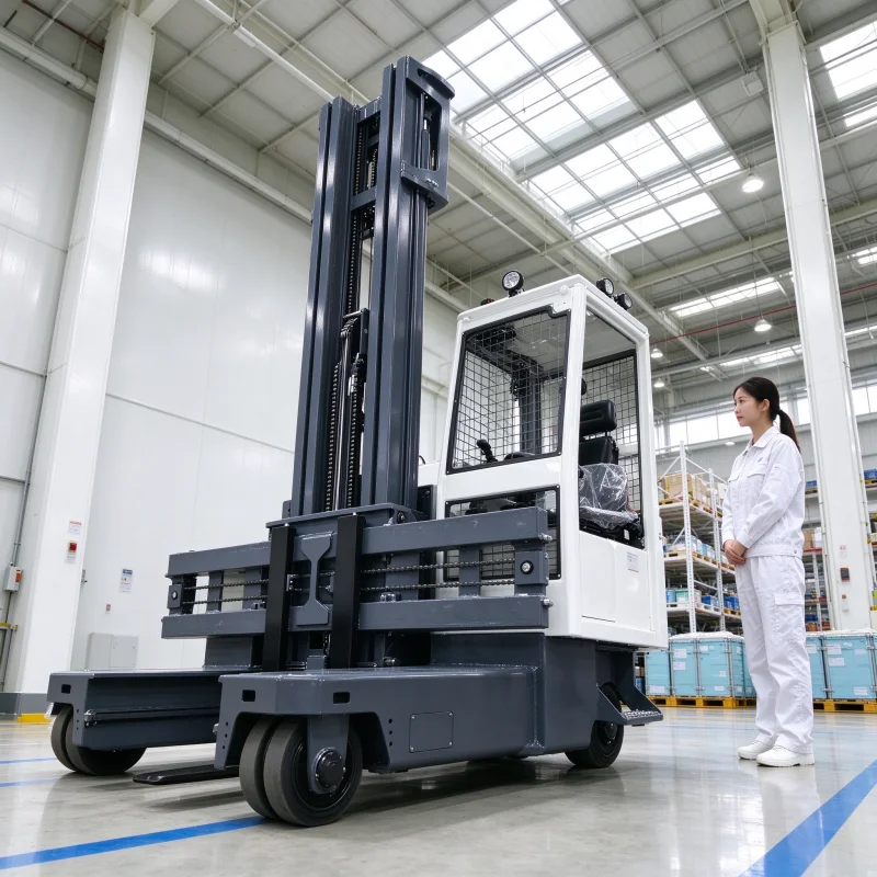 4 Way Electric Forklift Truck Enclosed Cabin Safe Design 1.5 To 5 Ton Capacity Direct Factory Price Wholesale For Global