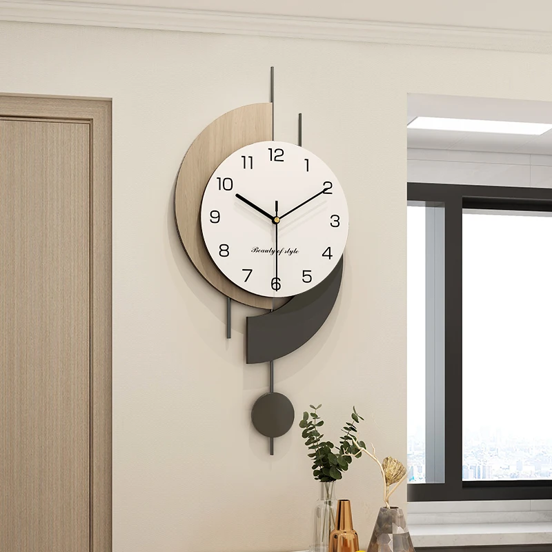 Wall Nordic Wall Clock Aesthetic Art Modern Living Room Wall Decorations Digital Minimalist Reloj De Pared Para Sala Hall Clock