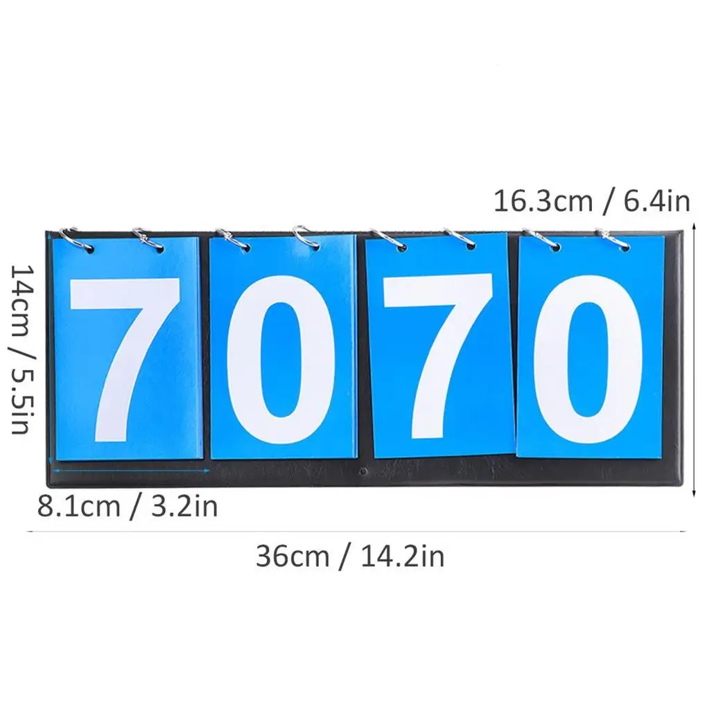 4??Digit Scoreboard Sports Competition Score Keeper for Table Tennis Basketball Badminton Blue