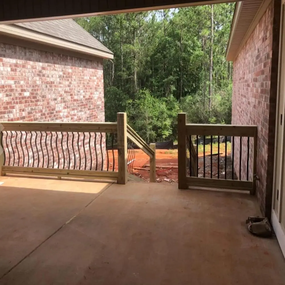 مغزل سطح معدني مكون من 61 قطعة، درابزينات سلالم خارجية مقاس 32.25 × 1 مع براغي، مناسبة للخشب والطوابق المركبة، دي أنيق