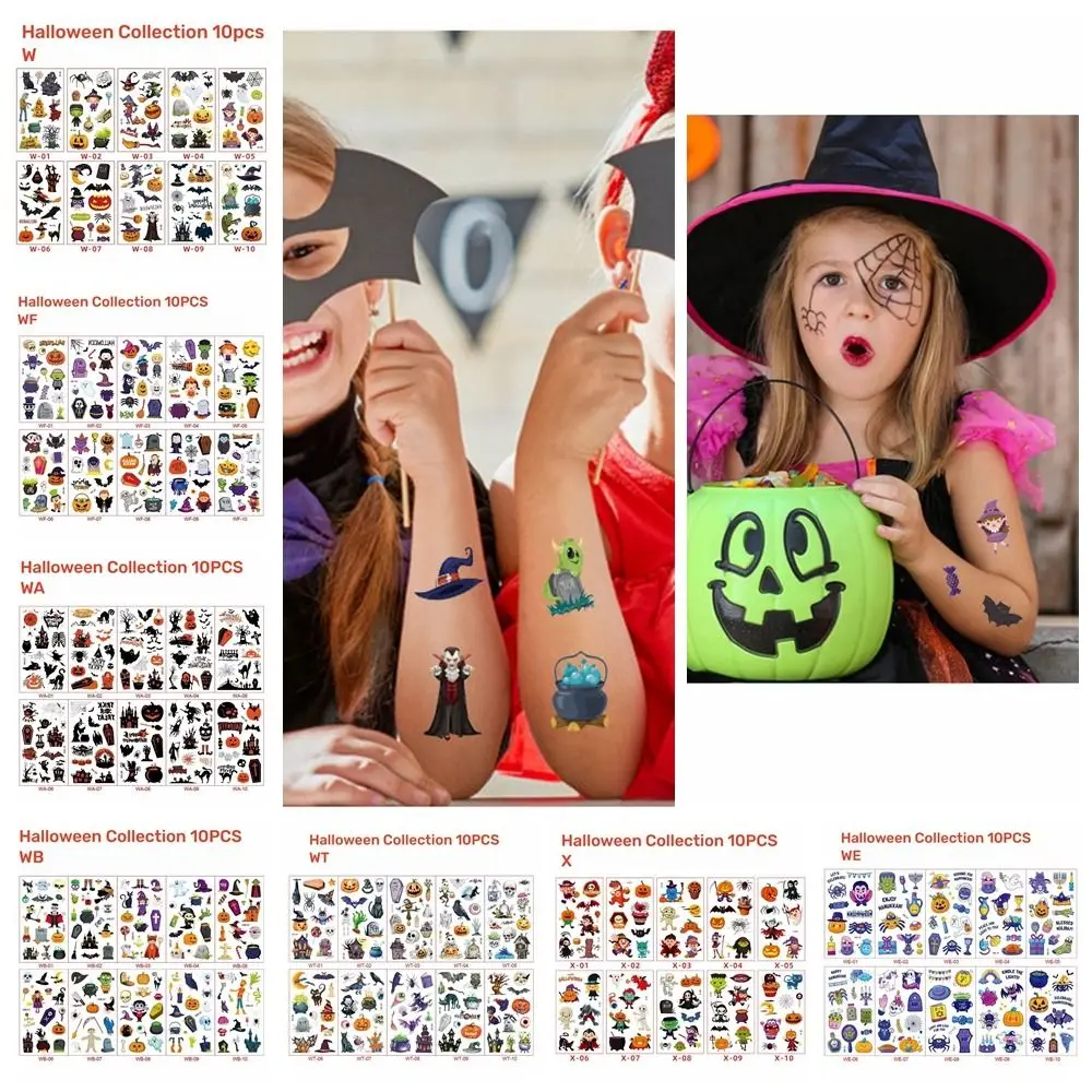 Bloedige littekens Halloween tijdelijke tatoeages gezicht patch waterdichte tattoo stickers spinnenlitteken DIY gezichtsmake-up