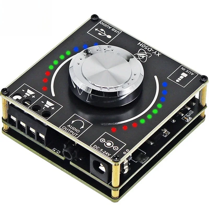 HIFI‑Grade Stereo 5.1 Bluetooth Amplifier Board TPA3116D2 High‑Fidelity 2*50W High‑Power D50H Module DIY Speaker Part