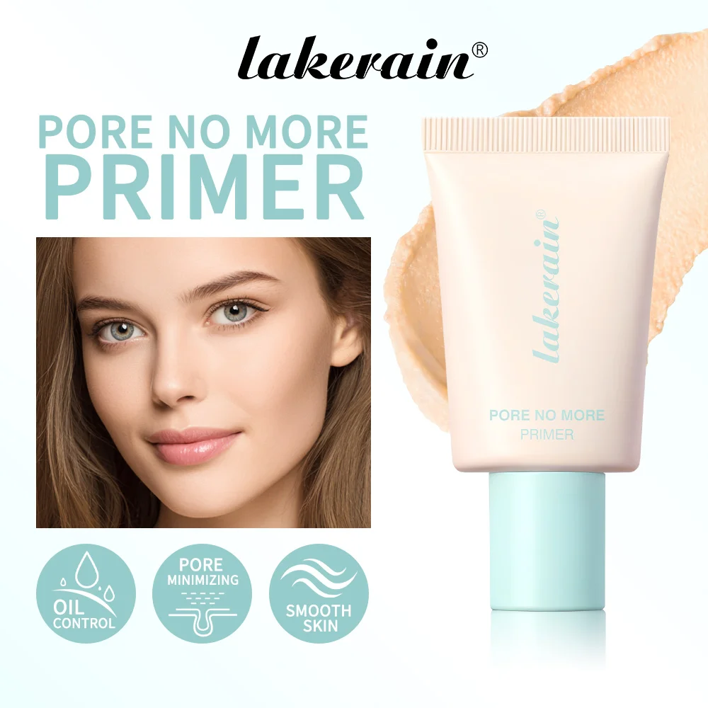 Pore No More Primer & Glow Foundation Set Moisturize Brighten Skin Long Lasting Oil Control Waterproof Sweatproof Primer Kit