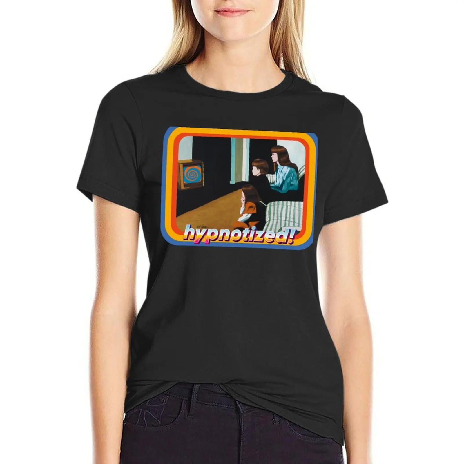 Contemporary Daily Life: Hypnotized T-Shirt quick drying sublime designer clothes Women luxury