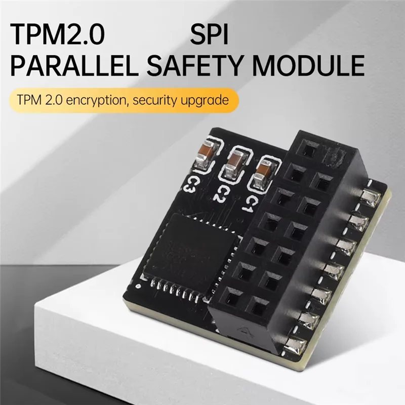 Exquisite-TPM 2.0 SPI Parallel Encryption Safety Module 14 Pin SPI Remote Card Board Encryption Security Board For ASUS