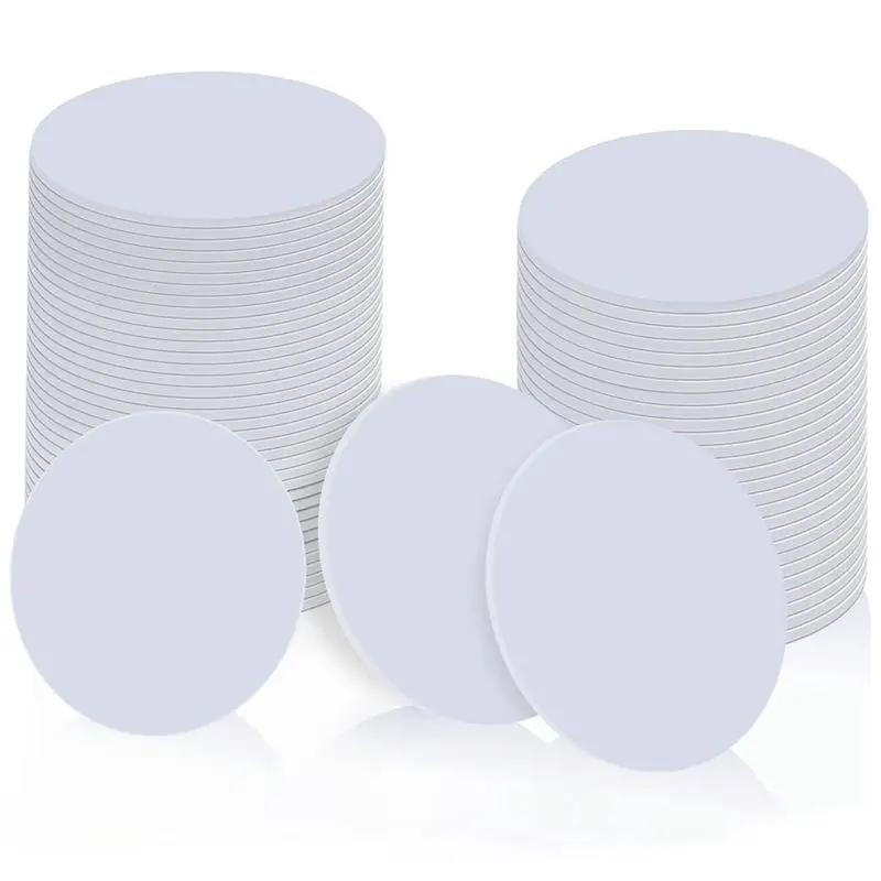 

50 PCS Ntag215 Tags Coin Cards, Blank Rewritable PVC 215 Tag Round 25Mm / 1 Inch