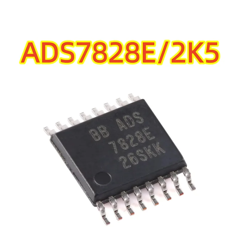 Original ADS7828E/2K5 TSSOP-16 with internal reference source and 12-bit 8-channel I2C interface Converter chip