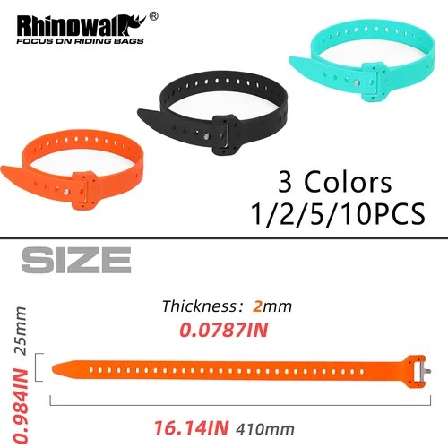 Imagen 1 del producto Rhinowalk correa de báscula elástica de plástico TPU para asegurar equipos de Ciclismo de bicicleta y motocicleta, accesorios de equitación de resistencia a la tracción