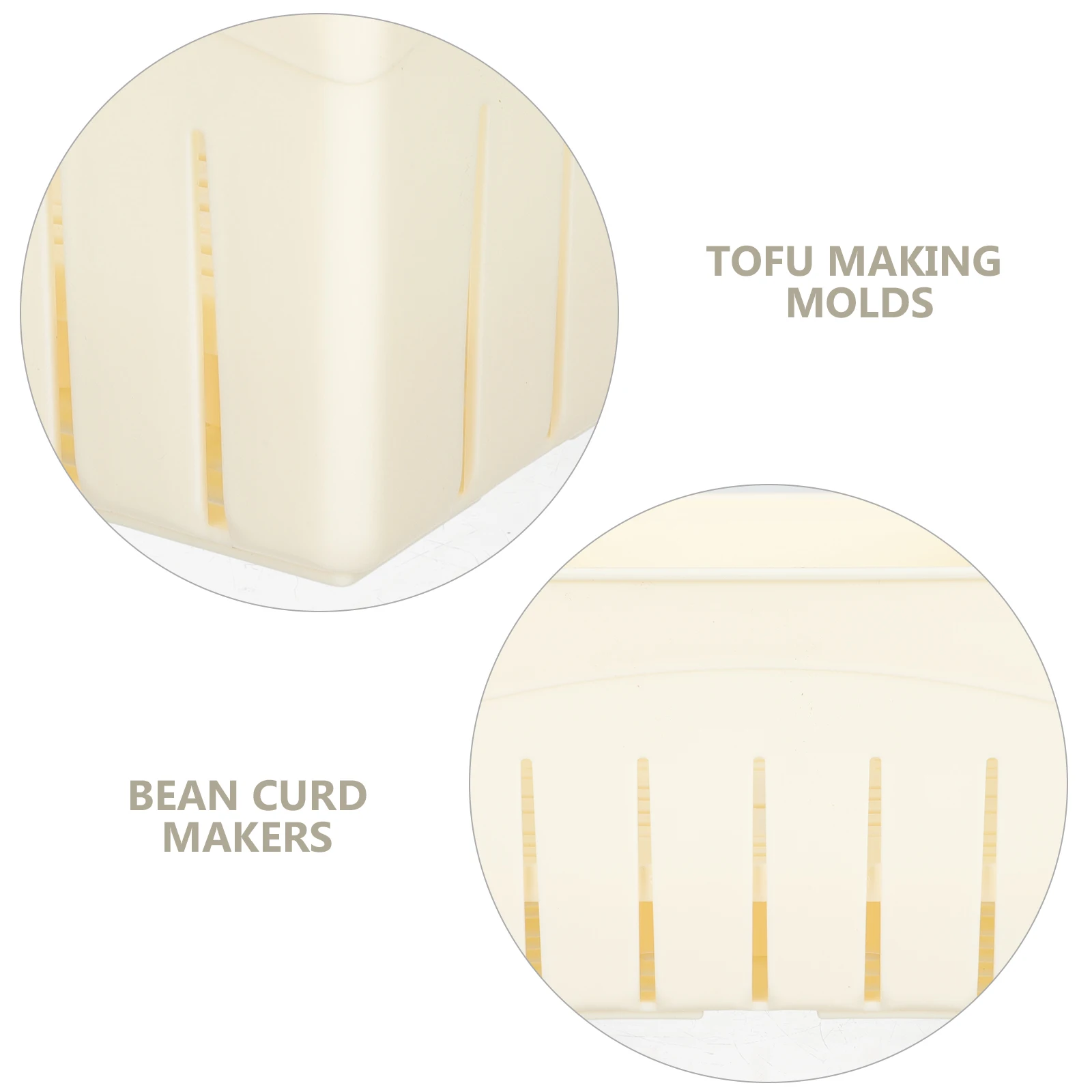 

2pcs Molds Plastic Making Molds Homemade Tofu Press Tool Compact Lightweight Kitchenware DIY Bean Curd Maker Household Tofu