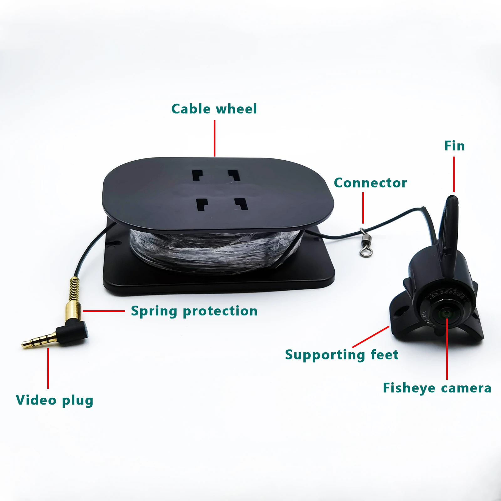 Imagem -05 - Fish Finder com Visão Noturna Infravermelha Monitor de Cores Câmera Visível Subaquática Adequado para Pesca no Gelo e Lago Barco e Mar 43 Polegadas