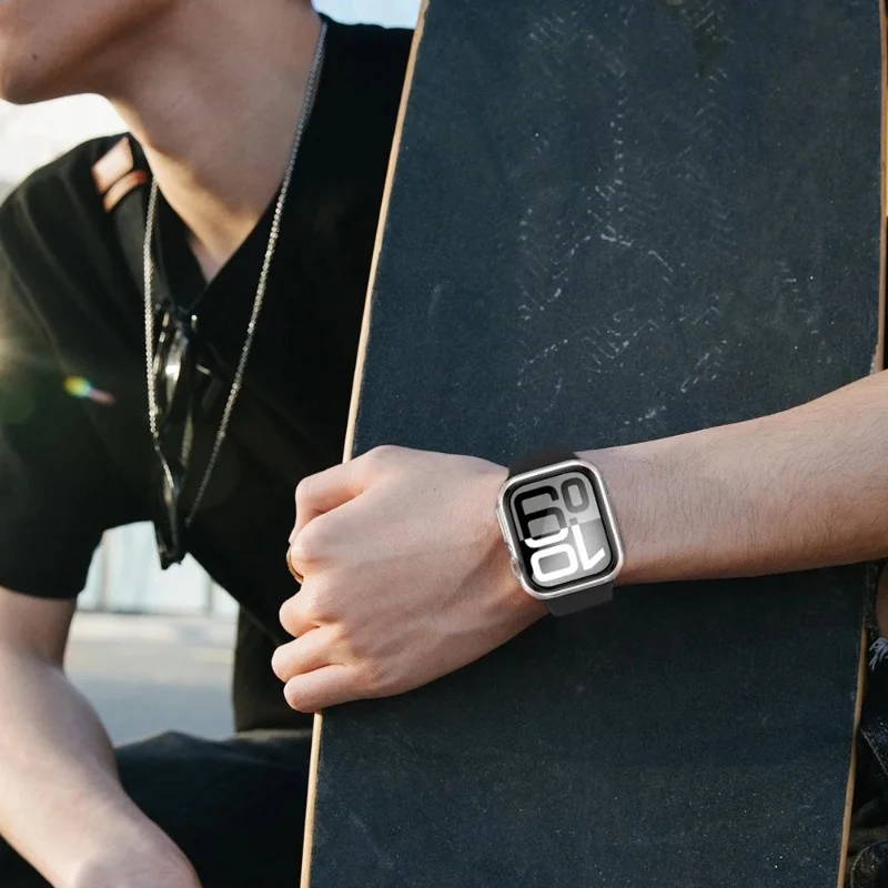 For Apple Watch Series 10 42mm 46mm PC Frosted One‑Piece Protective Case All‑Inclusive Drop‑Proof Hard Shell Watch Accessories