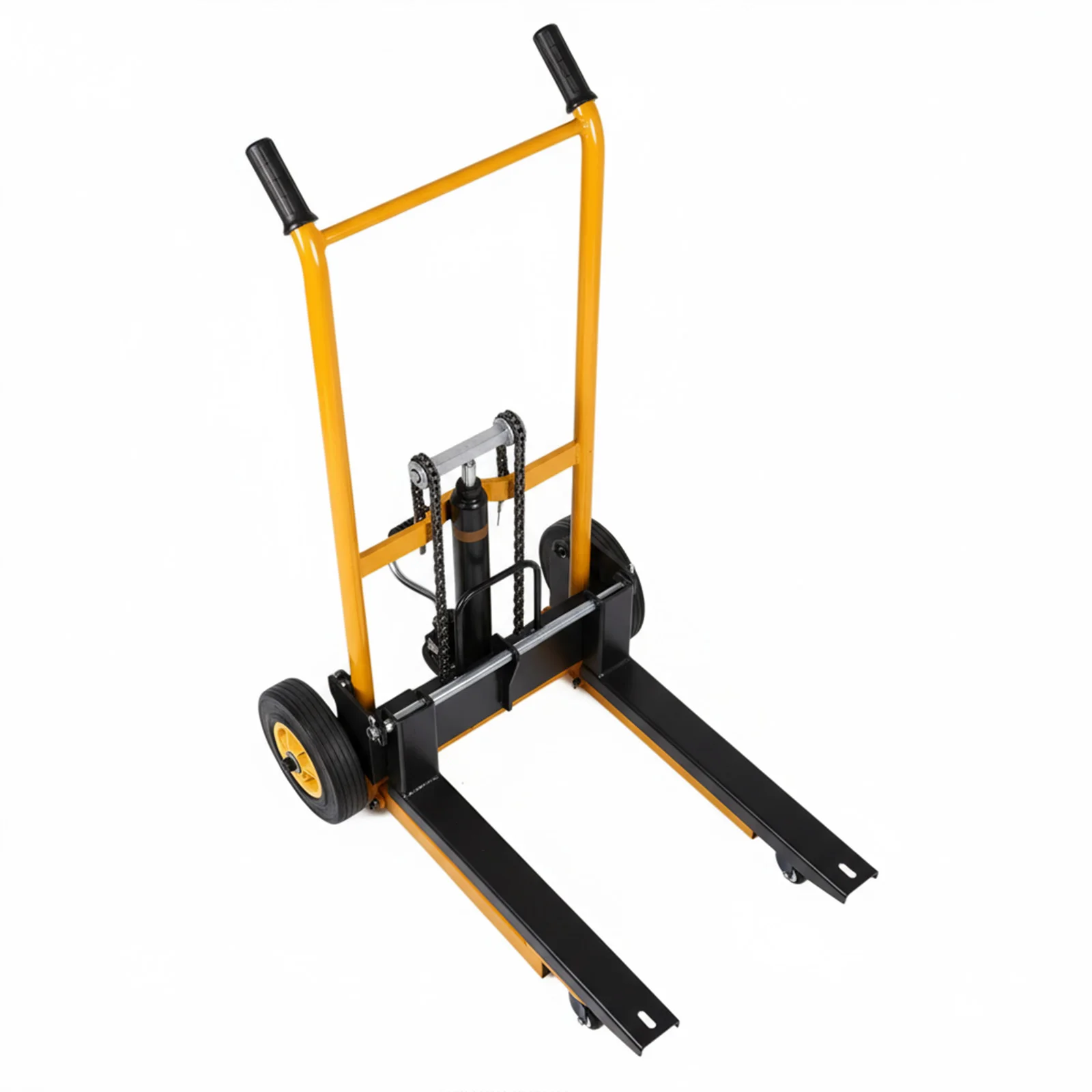 

Мини-вилочный погрузчик Складная транспортная подъемная тележка с поворотными колесами Мини-бытовой подъемник Износостойкий для рекламы и промышленности