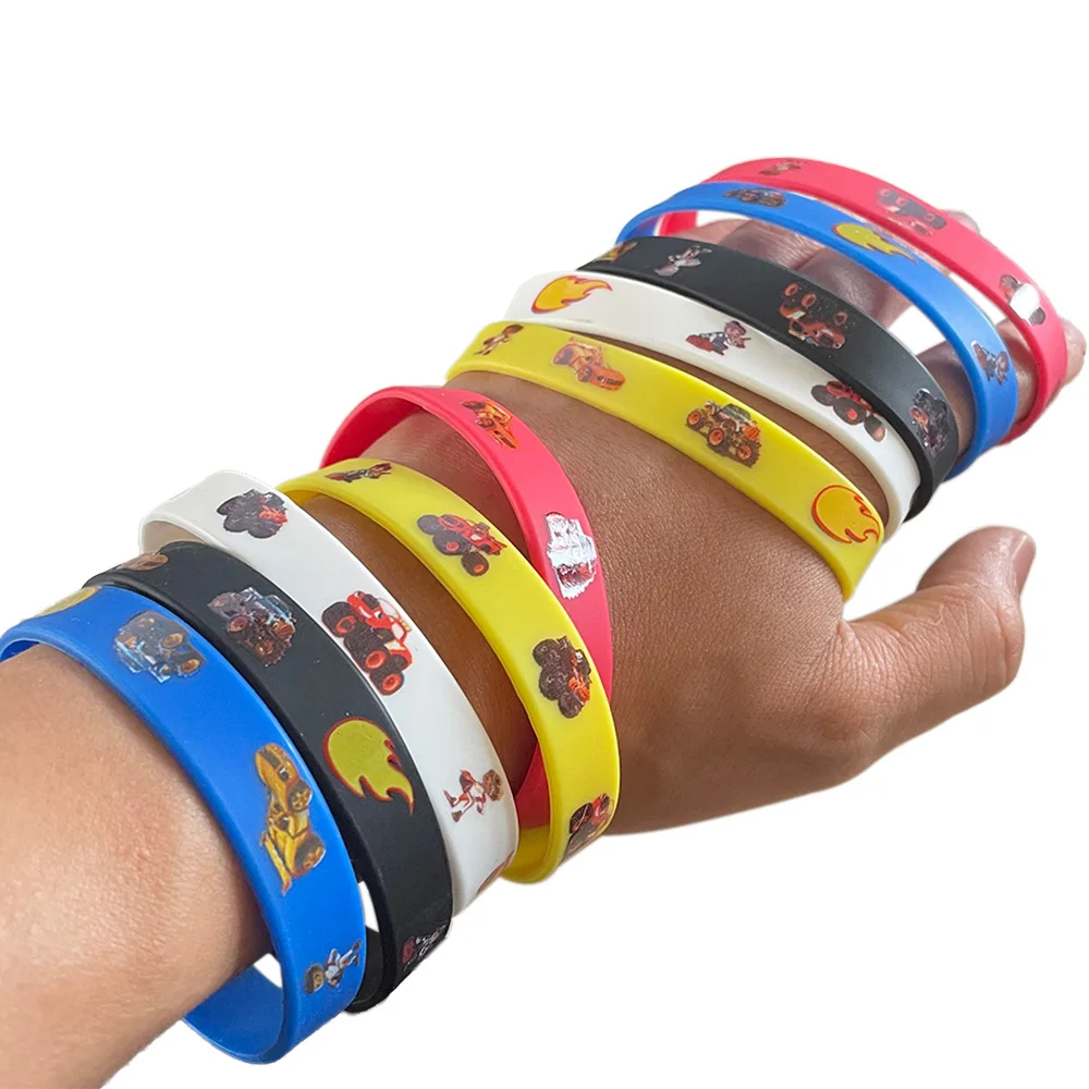 Monster Truck Gummi Armbänder Silikon Armbänder Party begünstigt Auto Themen Geburtstag Baby Dusche Goodie Bag Stuffers Geschenke – Detail 4