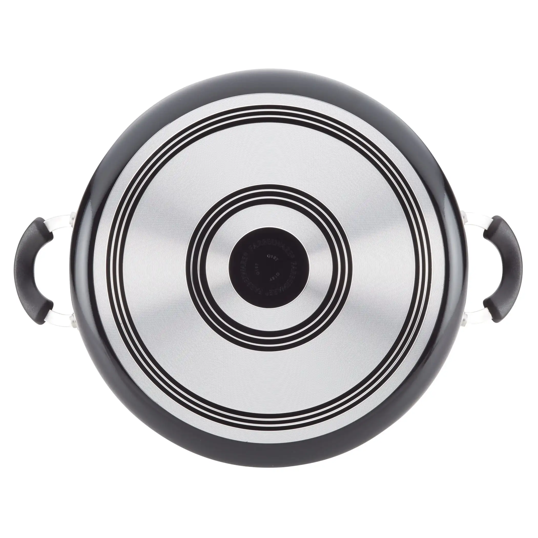 Panela antiaderente preta de 8QT e forno holandês, fácil limpeza e segura para máquina de lavar louça para sopas, ensopados e massas, aquecimento uniforme