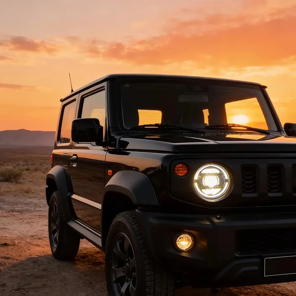 

Для Suzuki Jimny 2019-2023: Комплект передних фар с LED-эффектом запуска и линзой-проектором, аксессуары для автомобиля