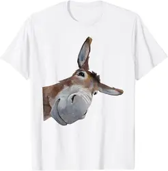 Peach-Bruh Funny Donkey Art testa d'asino-Smile-eaglys t-shirt