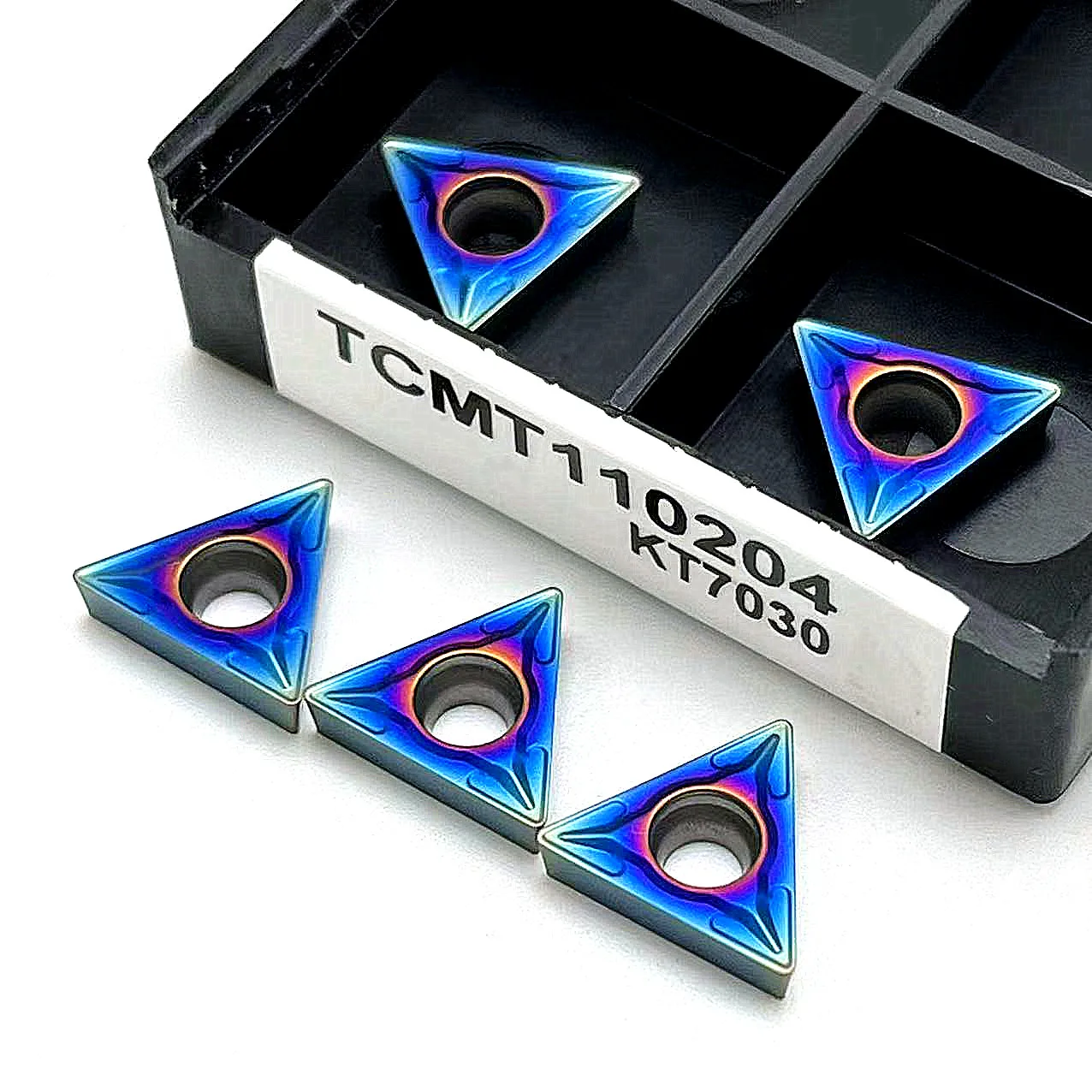 Nano Blue High Quality Original Cutter TCMT 110204 TCMT110208 Carbide Blade Turning Pin Milling Tool Cutting Tool