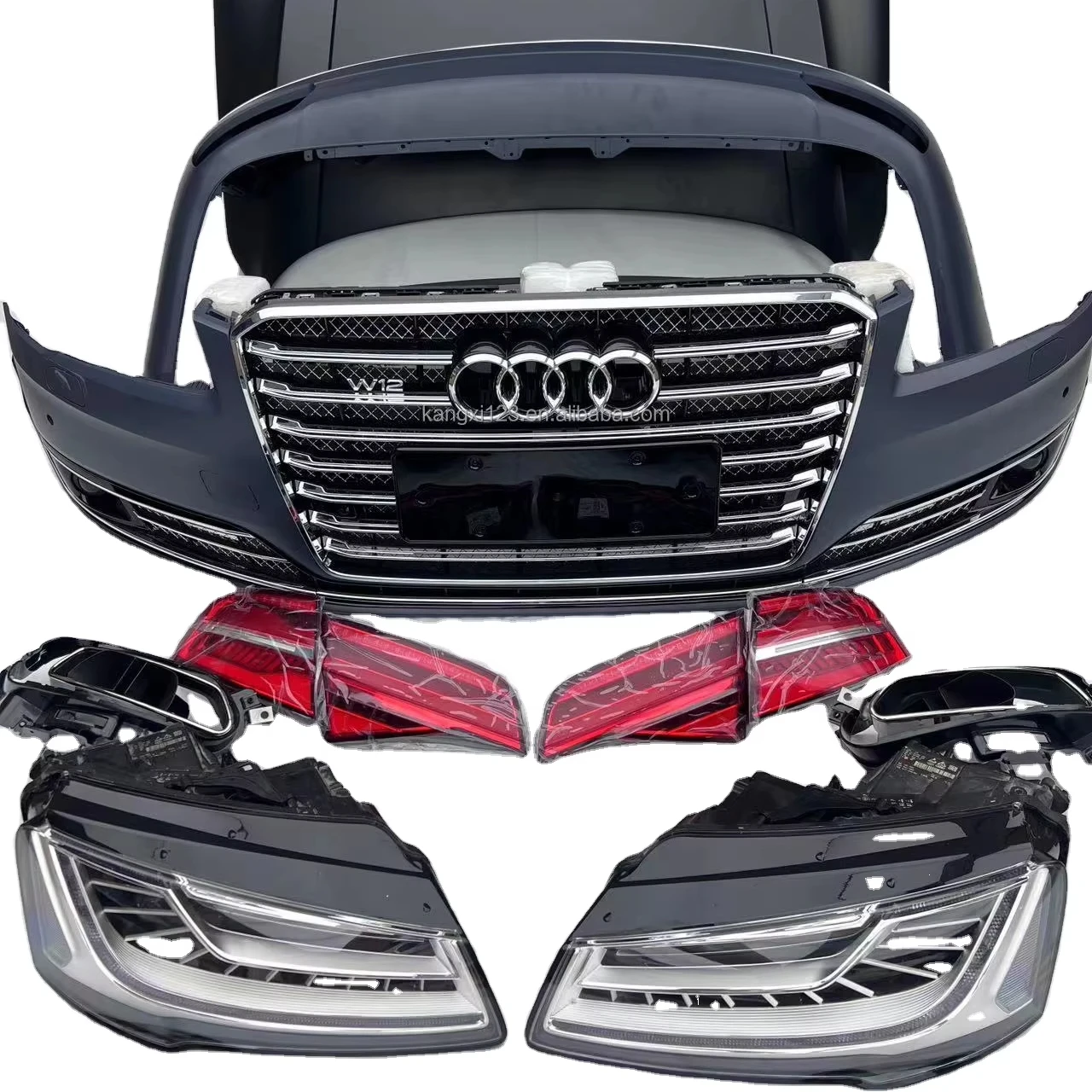 Wholesale for Audi A8 D4 Body Upgrade Kit 11-14 Year New Car Bumper High Quality ABS Plastic Front Lip for Pickup Truck Model D4