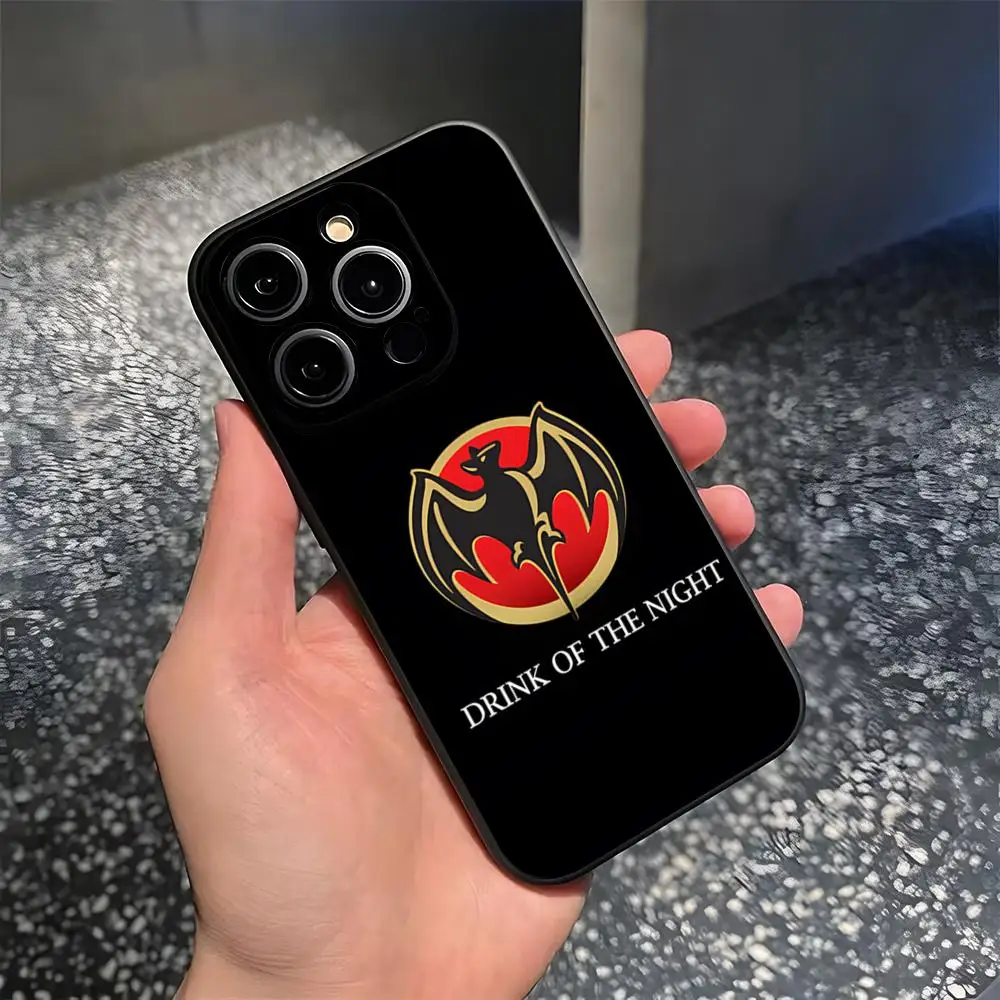 Bacardi Rum Vampire Bat جراب هاتف لـ 15 Pro Max iphone 14 Pro Max 12 15 Plus 13 Pro 11 Xr X Xs 8 7 Plus غطاء خلفي من السيليكون #3