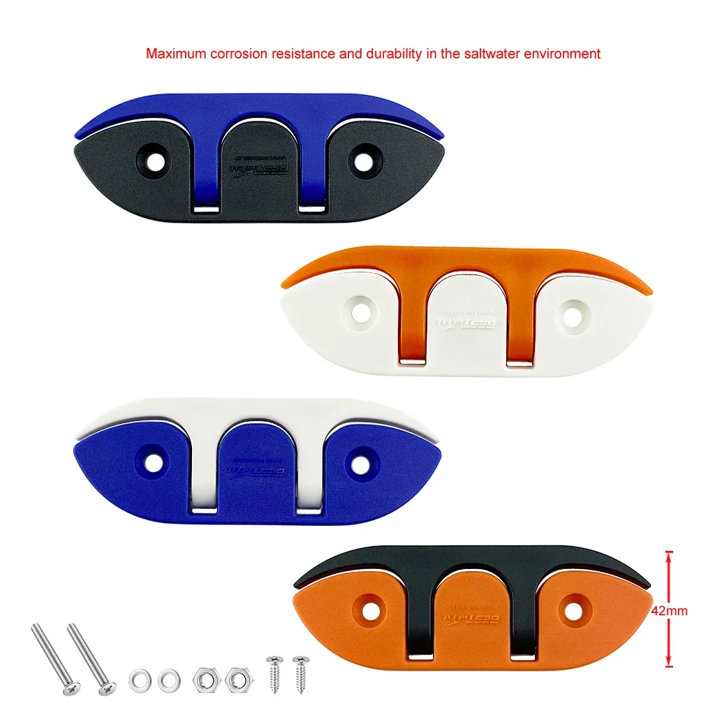 2X Boat Accessories 120mm Nylon Sailboats Flip Up Folding Pull Up Cleat Dock Deck Marine Kayak Hardware Line Rope Mooring Cleat