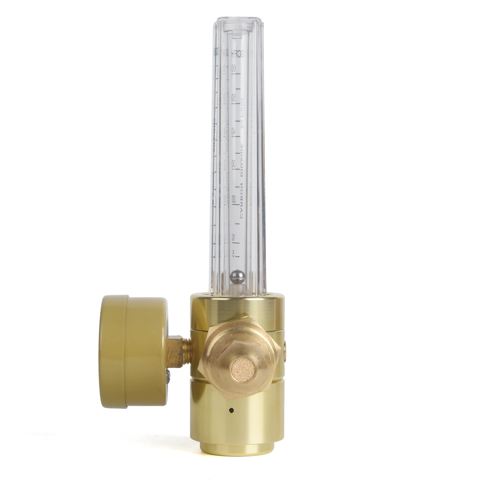 All Brass  Argon/CO2 Mig Tig Flow Meter Gas Regulator Gauge Welding Weld 0-60CFH CGA580 Inlet