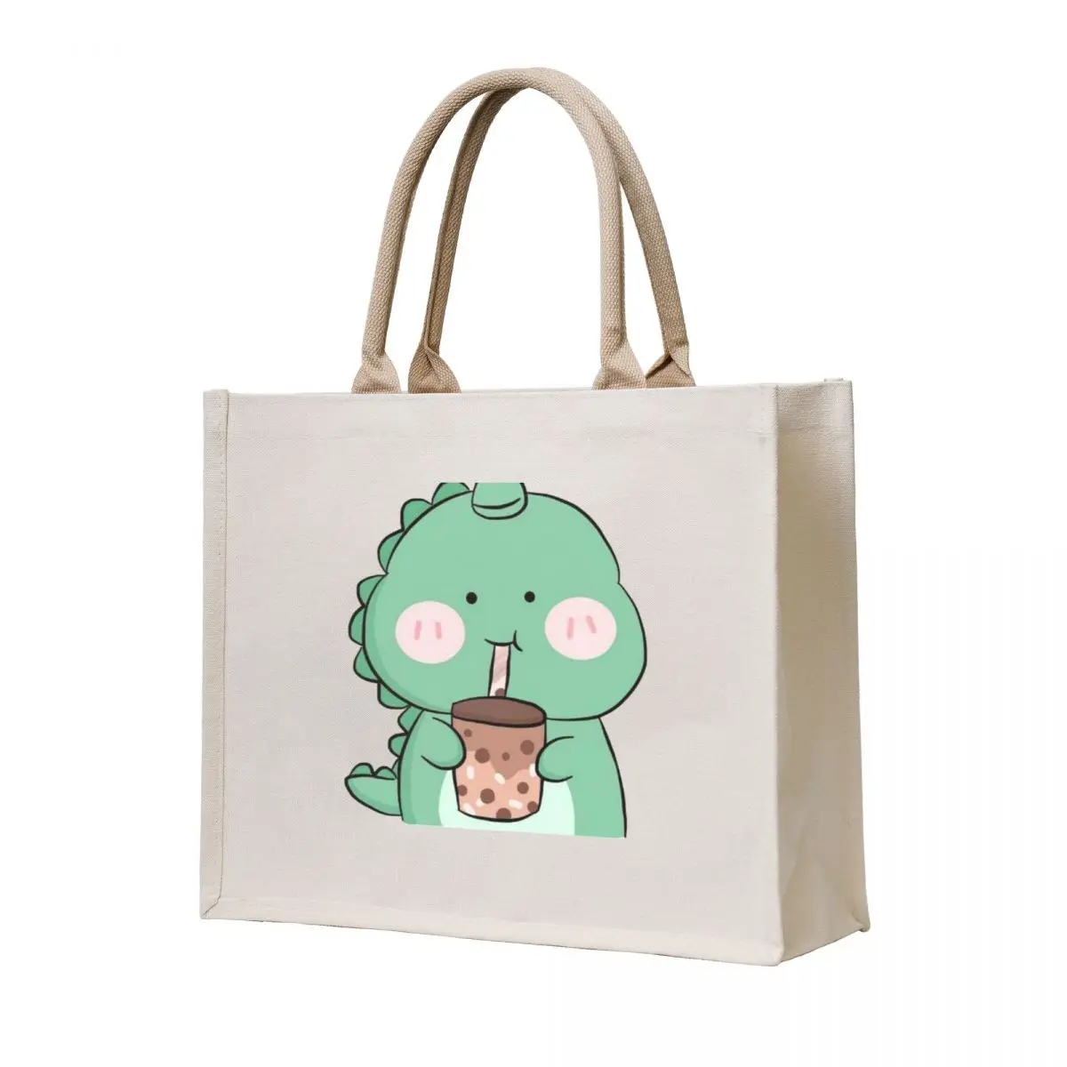 

Dino Boba Tote Bag tote bags cloth bags bags for women handbag