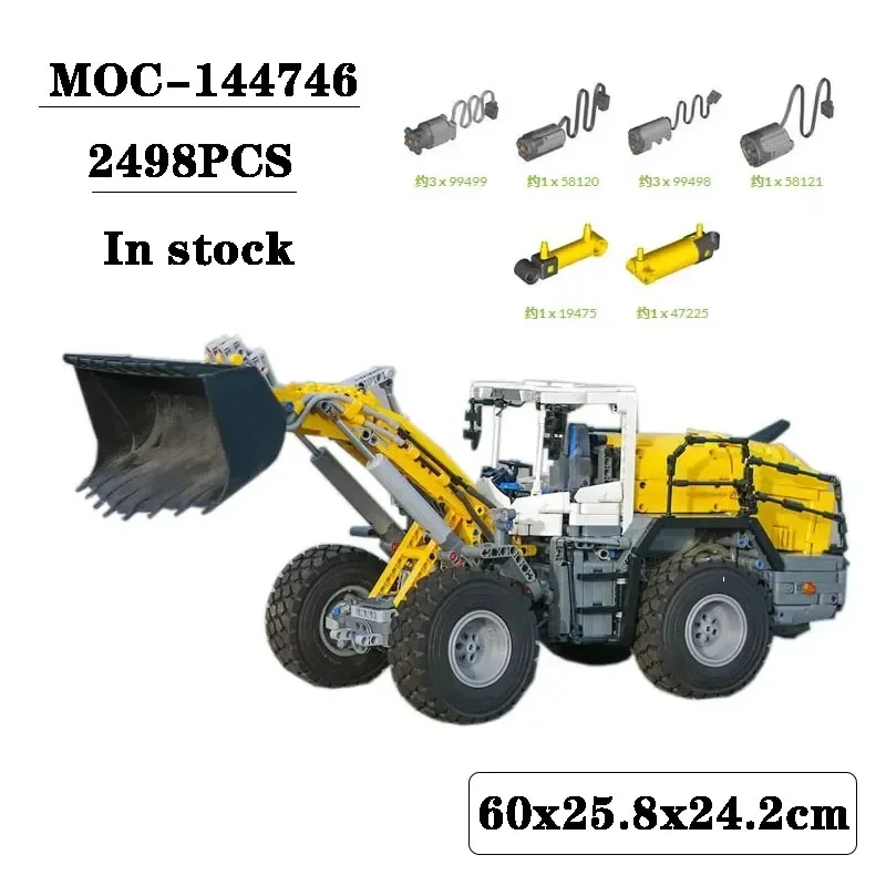 

MOC-144746 Electric Backhoe Loader Assembly Building Block Model •2498 Parts Building Blocks Adult Kids Birthday Custom Toy Gift