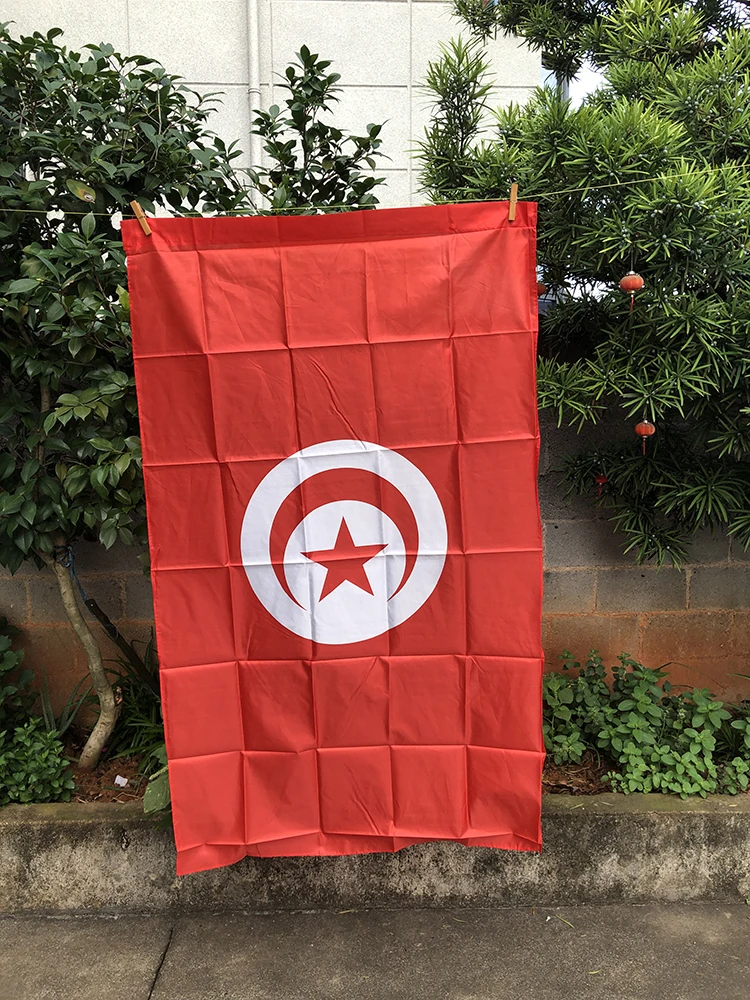 Z-ONE FLAG 3x5 Ft Tunisia Tunisie Flag 90x150cm Polyester Hanging Home Decorative Flags Indoor Outdoor Banners