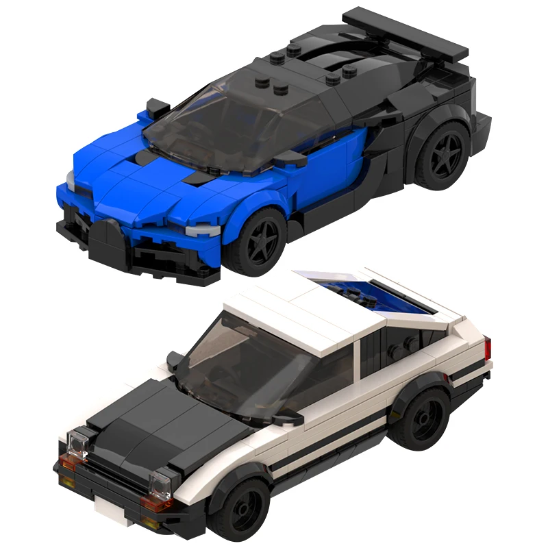 2024 Hot MOC Speed City Car Champion Racer Classic Supercar Building Blocks Brick Racing Super Technique Creative Garage DIY Set