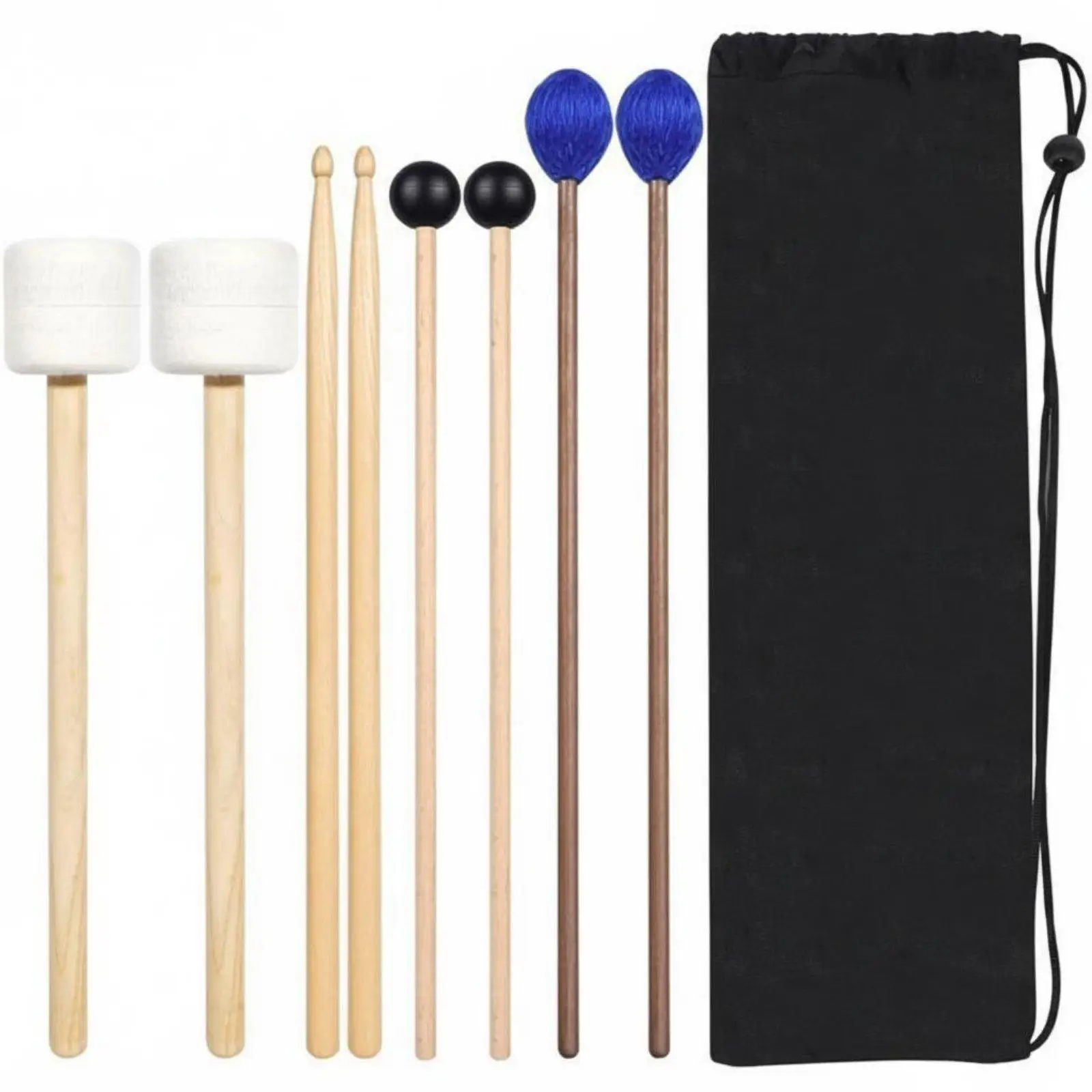kit-de-percusion-para-principiantes-baquetas-de-madera-de-arce-juego-de-baquetas-y-mazos-anchos