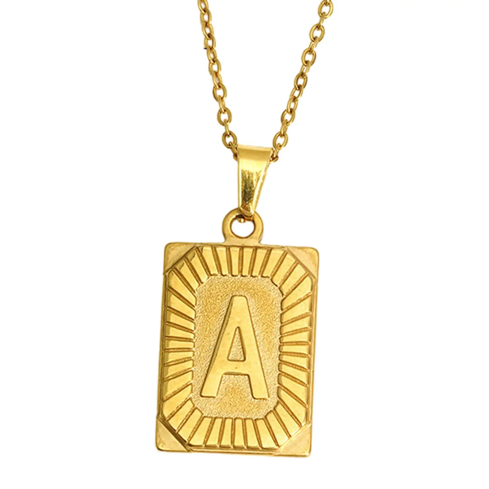 Letter Pendant Necklace Charm Necklace for Husband Anniversary