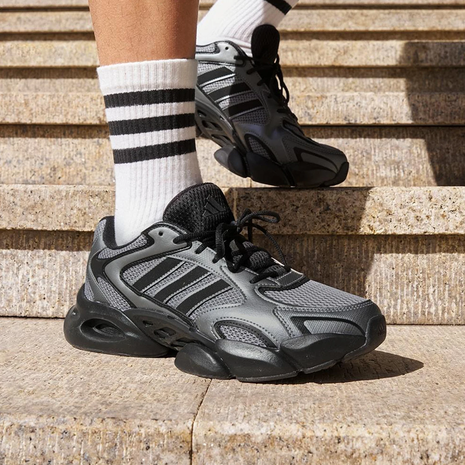 

Adidas оригинальные мужские и женские модные туфли для папы на толстой подошве MEGASTRIDE JR6335