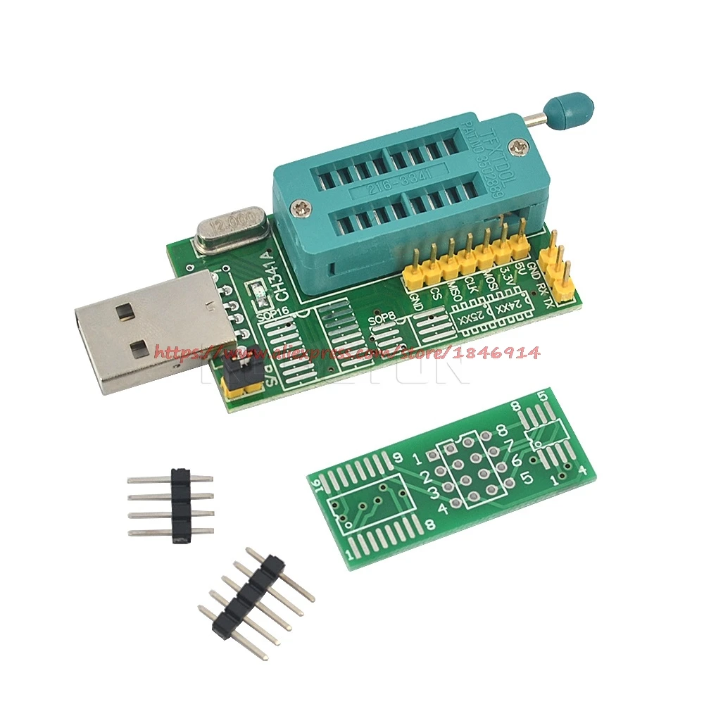  CH341A 24 25 Series EEPROM Flash BIOS DVD USB Programmer W/Software&Driver(C1B5)