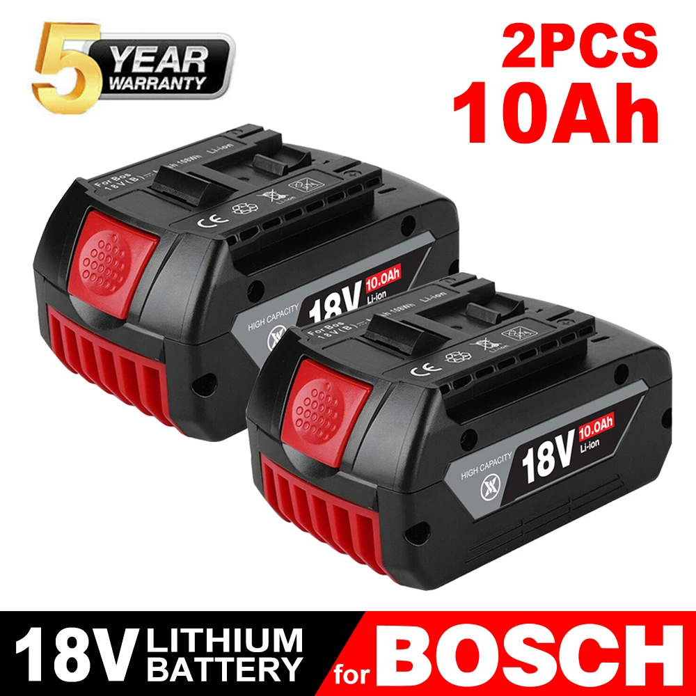 Original For Bosch 18V 10000mAh Professional System Cordless Tool BAT609 BAT618 GBA18V 21700 Battery 18V Replacement Battery