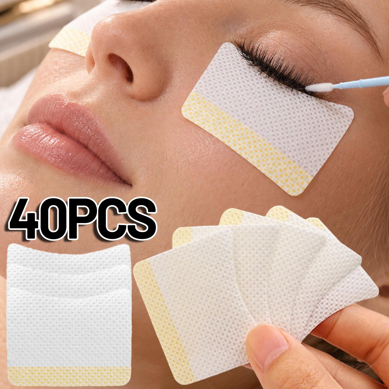 Disposable Eyelash Extension Remover Pads Eyelashes Cleaning Patch Sticker for Removing Eyelash Makeup Tools Lash Lifting Patch