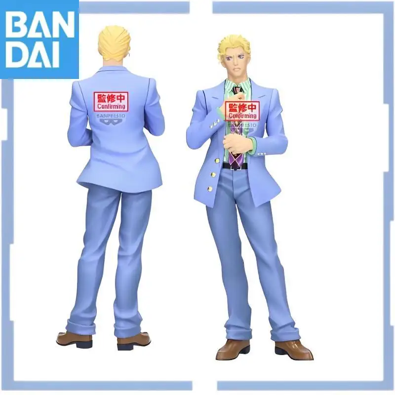 정품 반다이 나무코 반프레스토 죠죠의 기묘한 모험 키라 요시카게 모메트리아 애니메이션 피규어 모델 장난감 선물 수집가 장식품