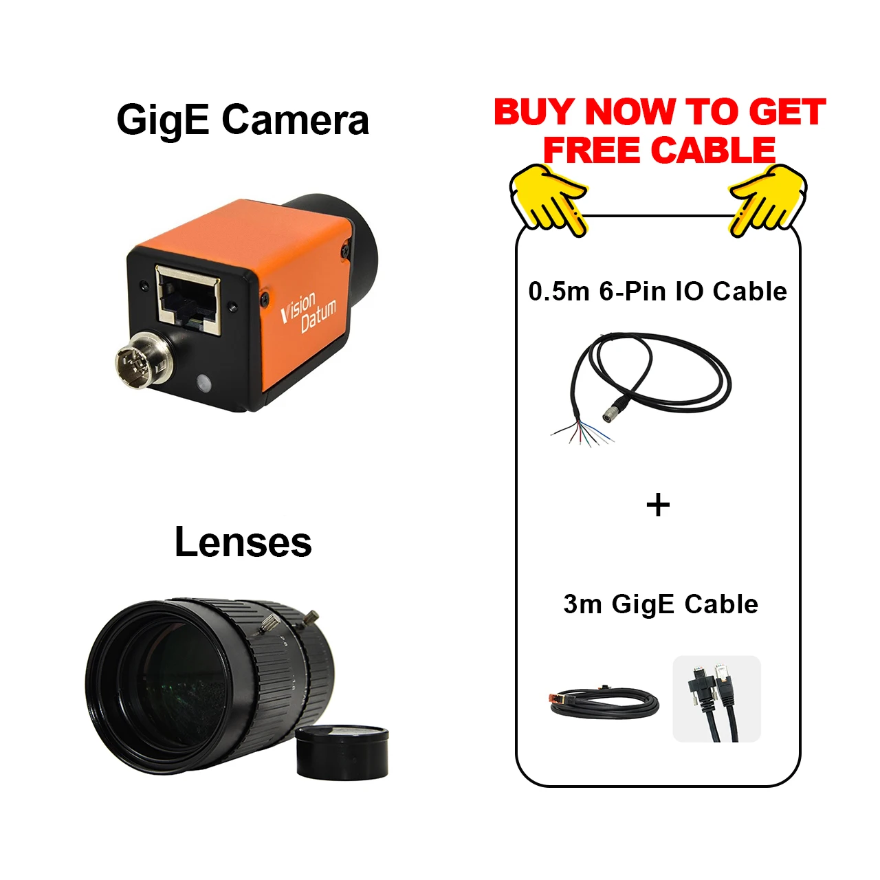 Cámara Nir infrarroja espectral GigE Vision 300-1100nm de buena calidad 1,3 MP-25MP para detección de semiconductores