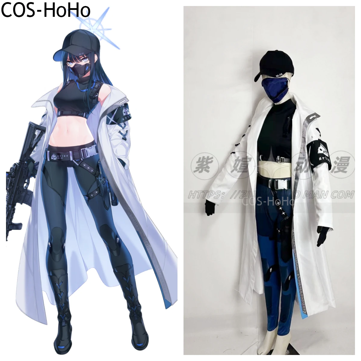 

COS-HoHo Blue Archive Saori Game Suit Cool Handsome Cosplay Costume Halloween Carnival Party Role Play Outfit Women Any Size